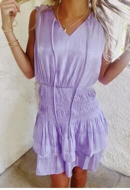 NWT BOUTIQUE J.NNA Sparks Fly Dress Lilac Size Small (AM32)
